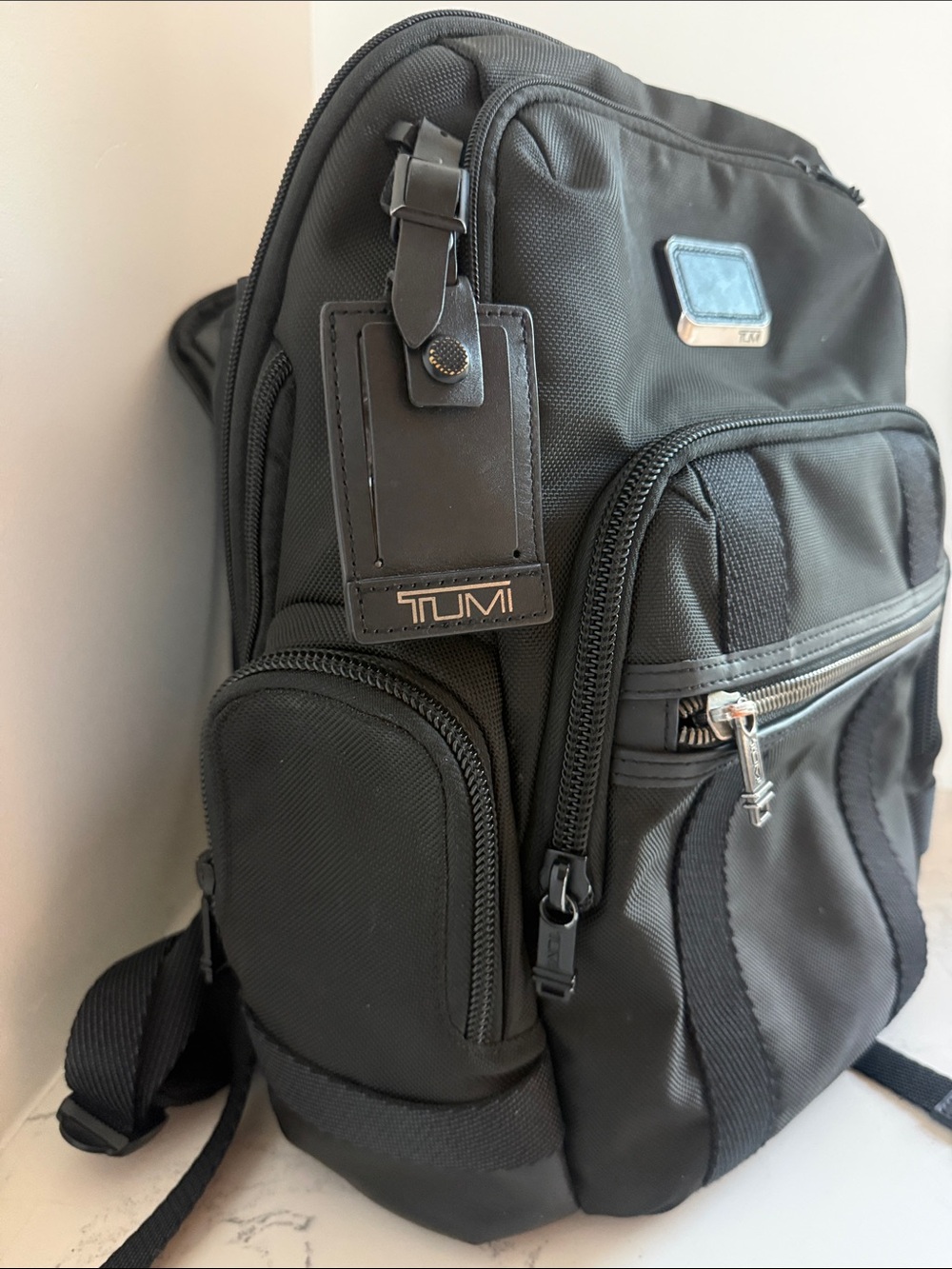 Tumi Alpha Bravo Nathan Backpack Business Laptop Bag in Black Color - Picture 7 of 16